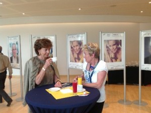 Neelie Kroes sharing a coffee with Chris Conder