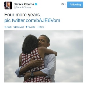 Obama four more years image from Twitter